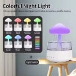 5 IN 1 Bluetooth Speaker Colorful Raindrop Humidifier CH08 PRO with 7 Colors